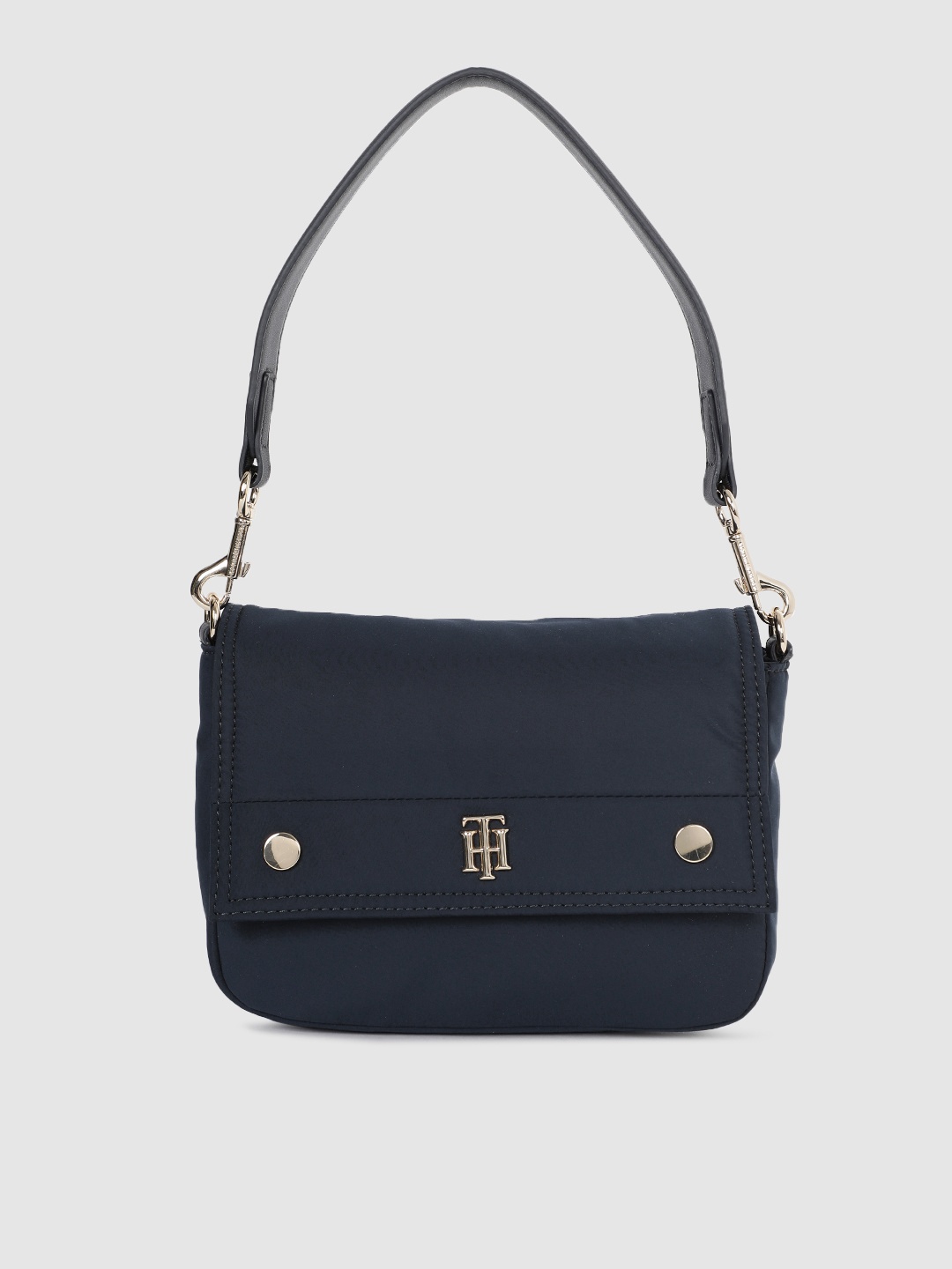 

Tommy Hilfiger Navy Blue Solid Satchel