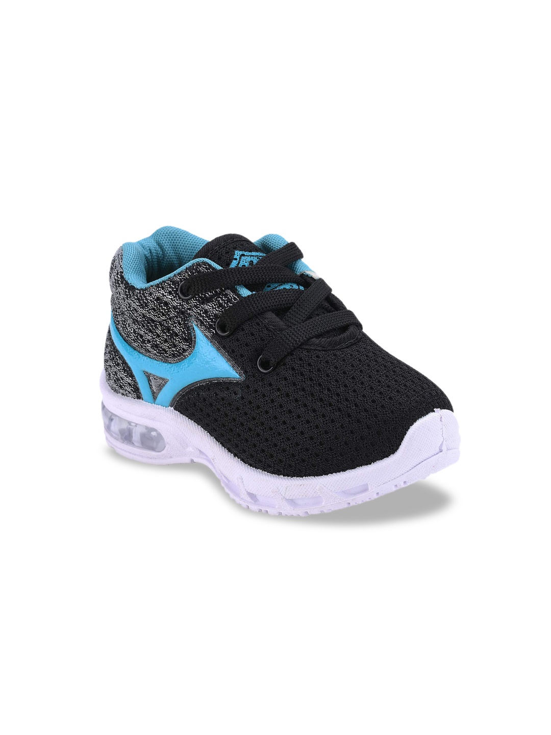 

Smartots Unisex Kids Blue Woven Design Sneakers