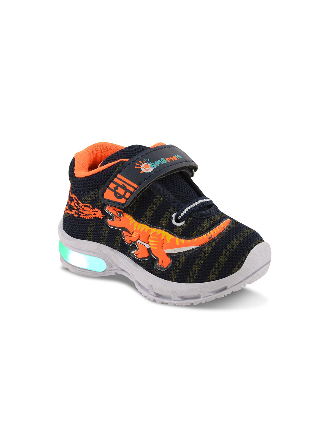 

Smartots Unisex Kids Orange Colourblocked Slip-On Sneakers