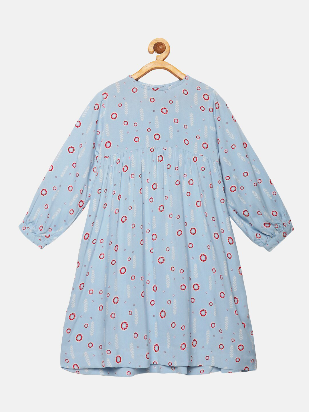 

KiddoPanti Blue Floral A-Line Dress