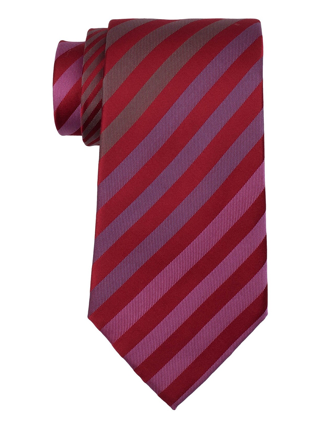 

The Tie Hub Men Maroon Striped Ascot Tie