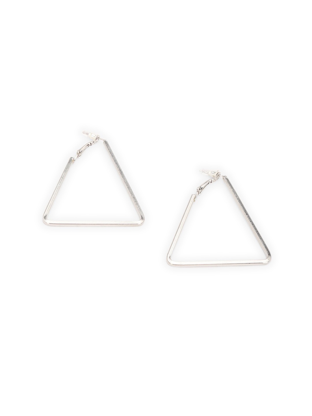 

FOREVER 21 Silver-Toned Contemporary Drop Earrings