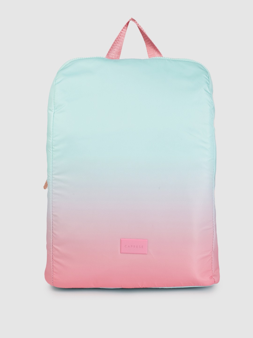 

Caprese Women Blue & Pink Colourblocked Backpack