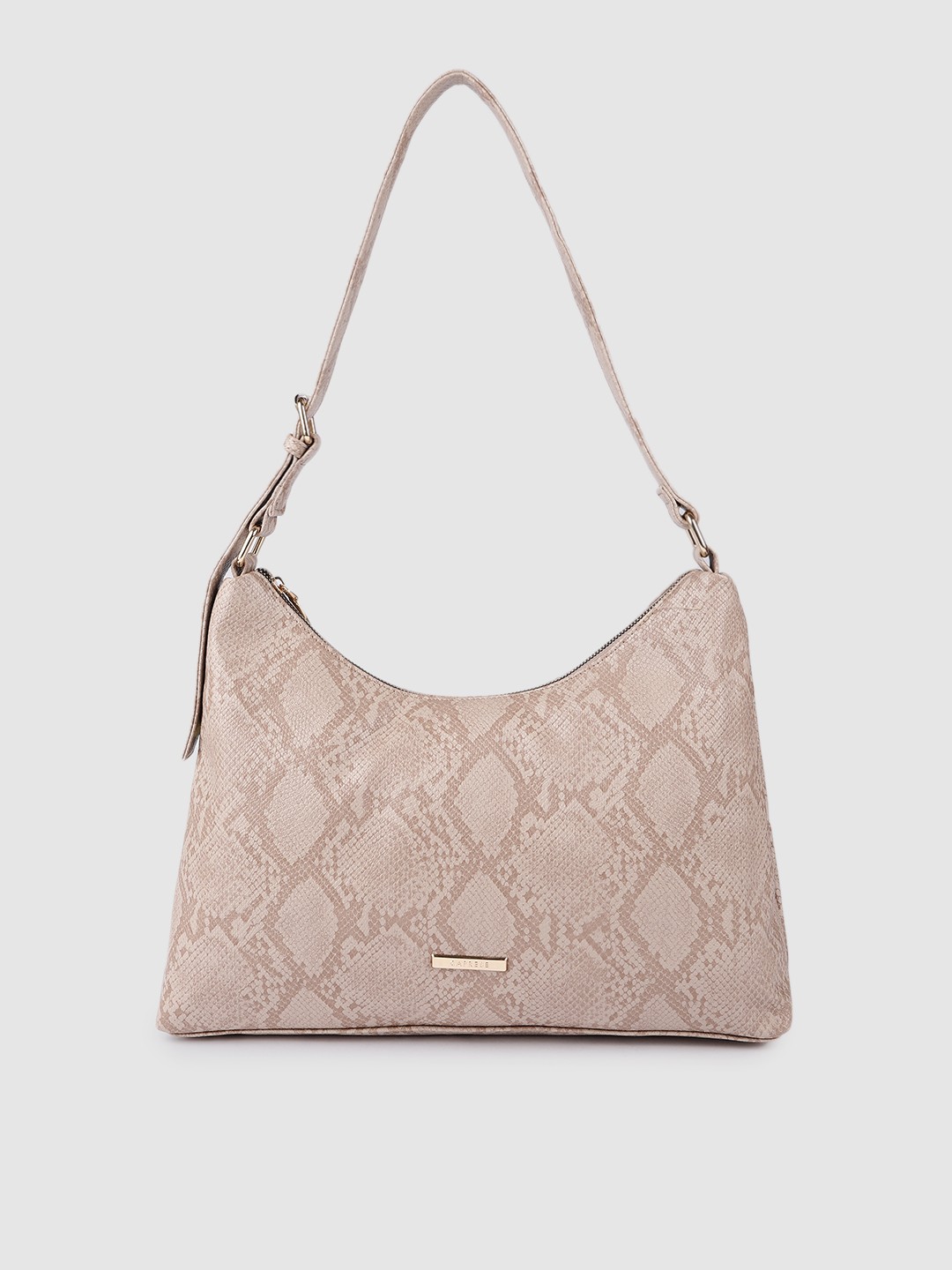 

Caprese Beige Animal Printed Structured Satchel