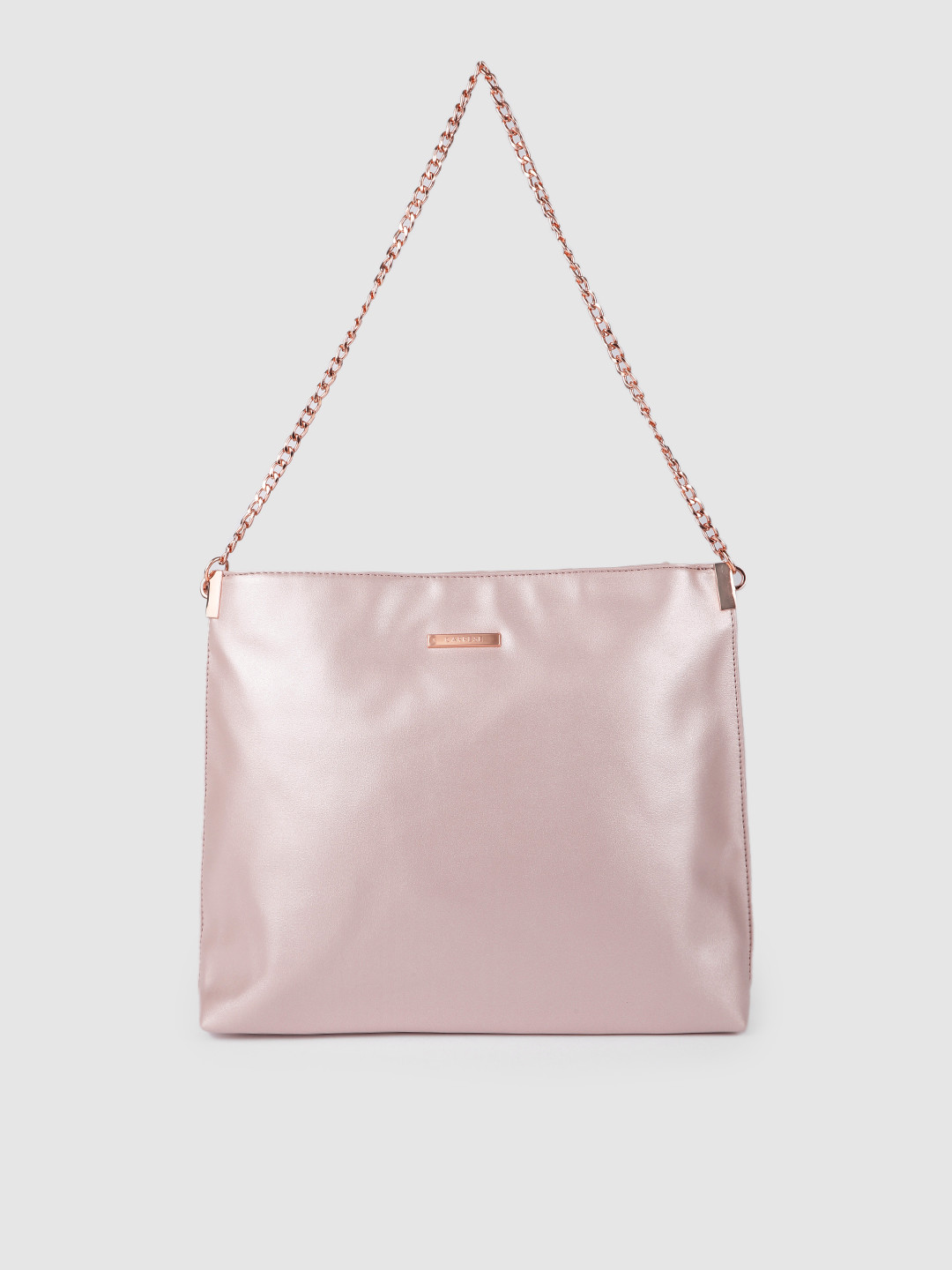 

Caprese Women Pink Solid Hobo Bag