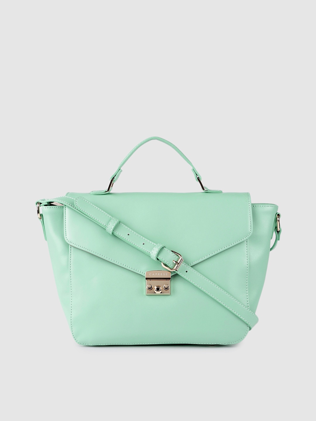 

Caprese Women Mint Green Structured Satchel