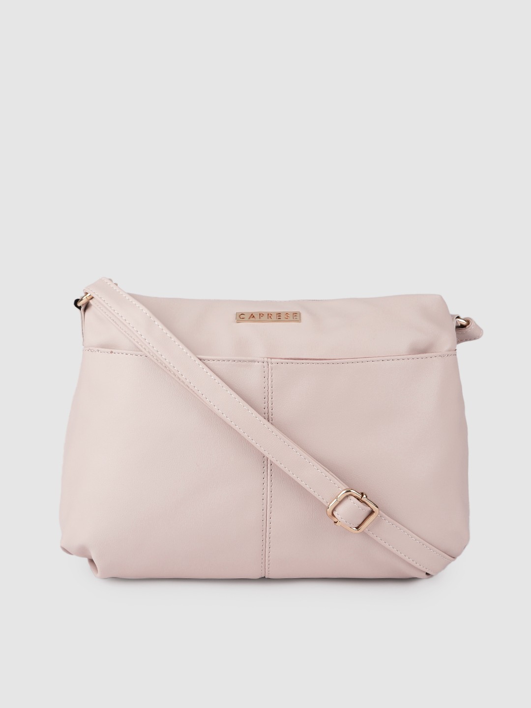 

Caprese Cream-Coloured Solid Sling Bag