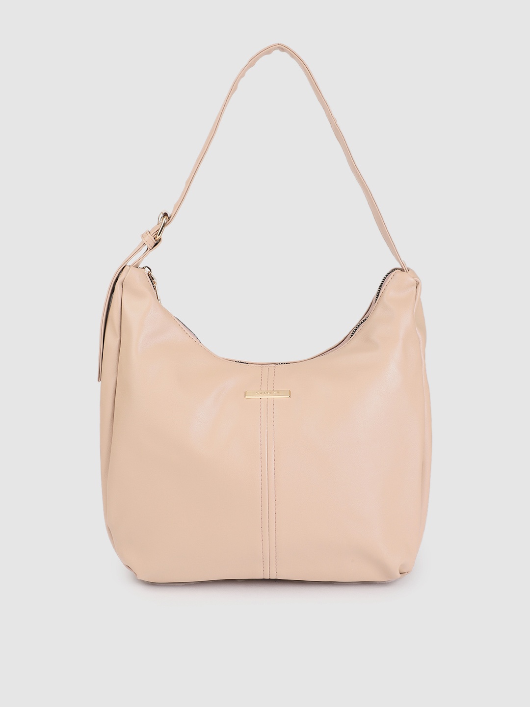 

Caprese Nude-Coloured Solid Hobo Bag