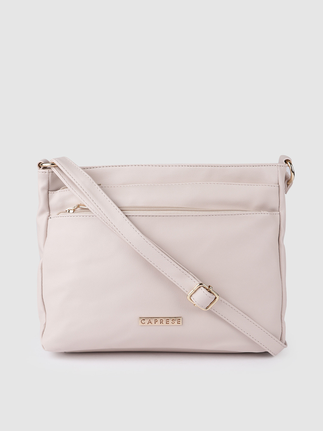 

Caprese Cream-Coloured Solid Sling Bag