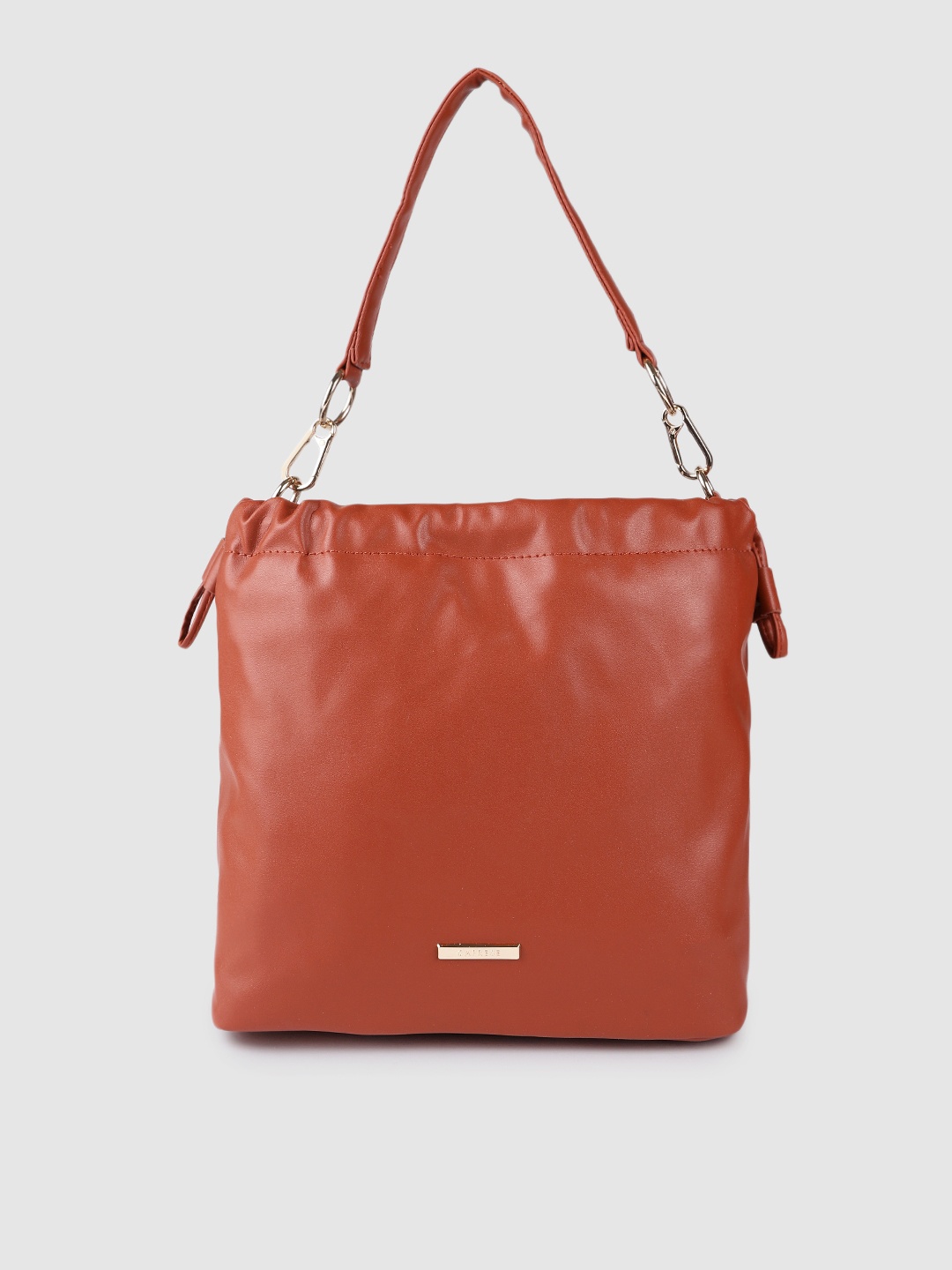 

Caprese Rust Orange Solid Structured Shoulder Bag