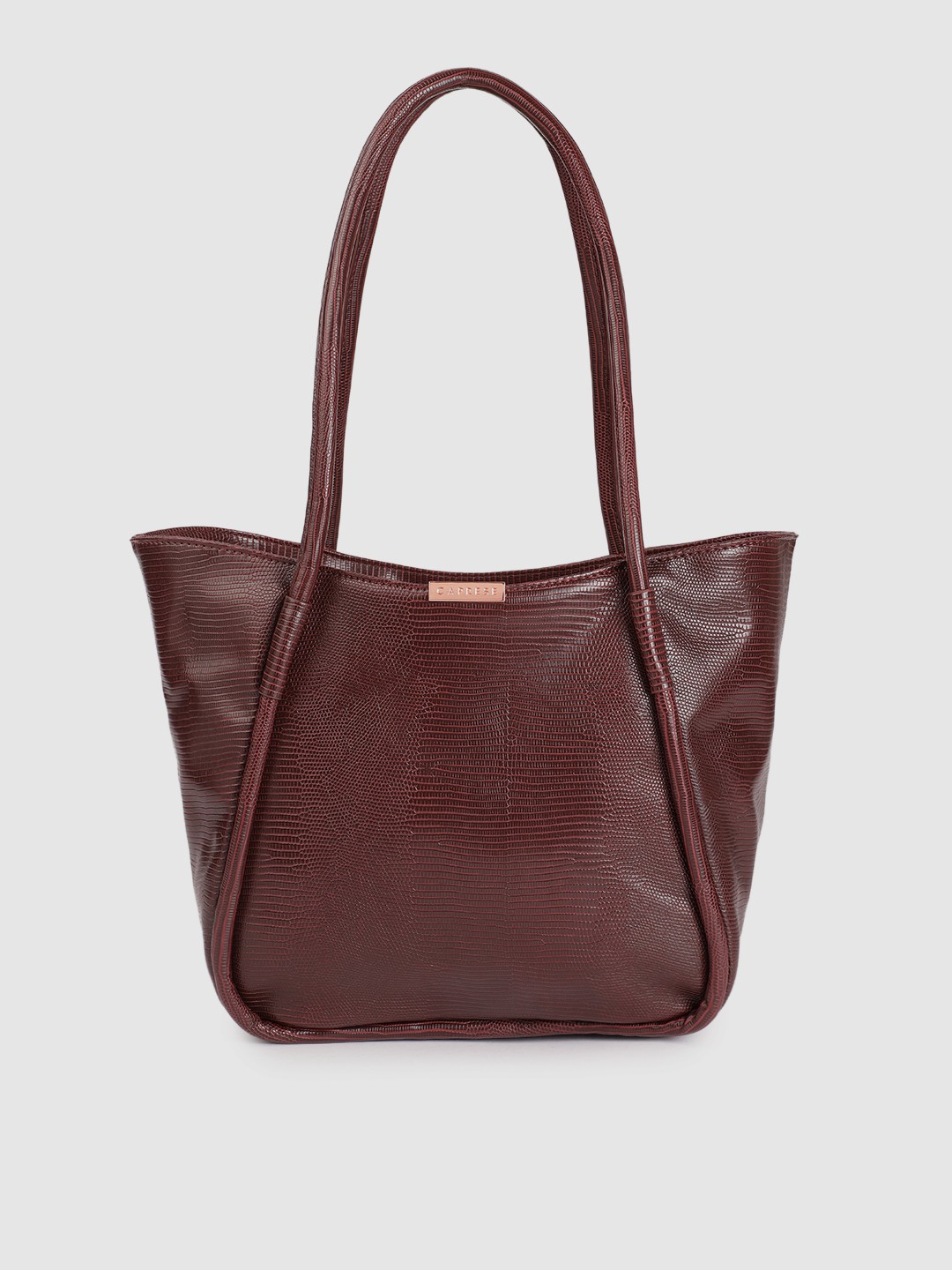 

Caprese Maroon Textured Shoulder Bag