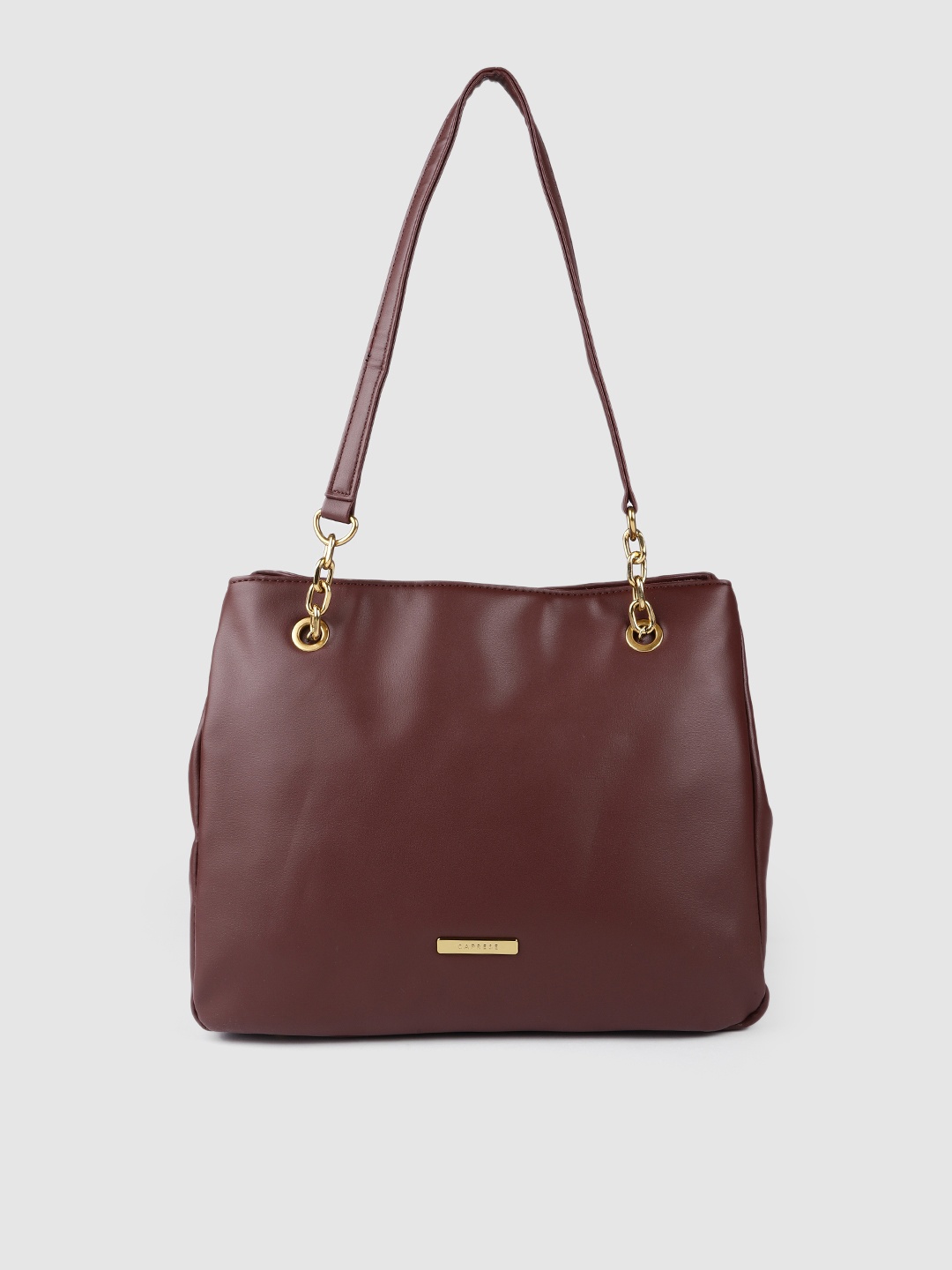 

Caprese Maroon Solid Shoulder Bag