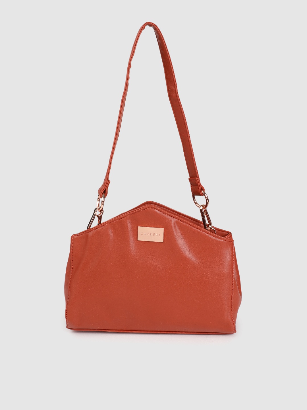 

Caprese Rust Brown Solid Regular Structured Shoulder Bag
