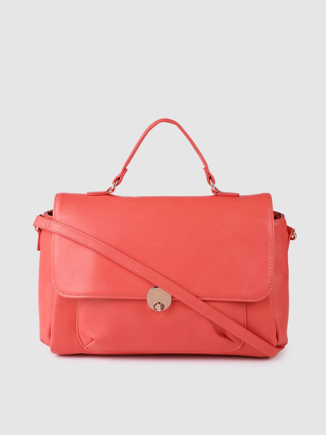 

Caprese Fuchsia Solid Structured Satchel