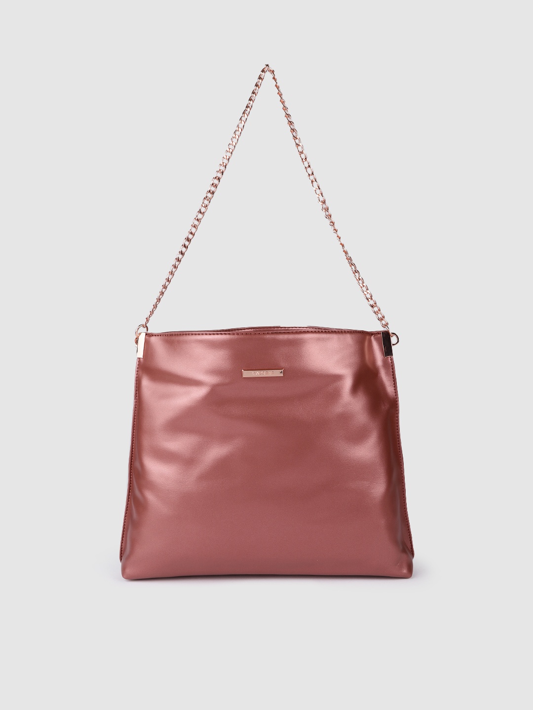

Caprese Rose Gold-Toned Solid Structured Shoulder Bag