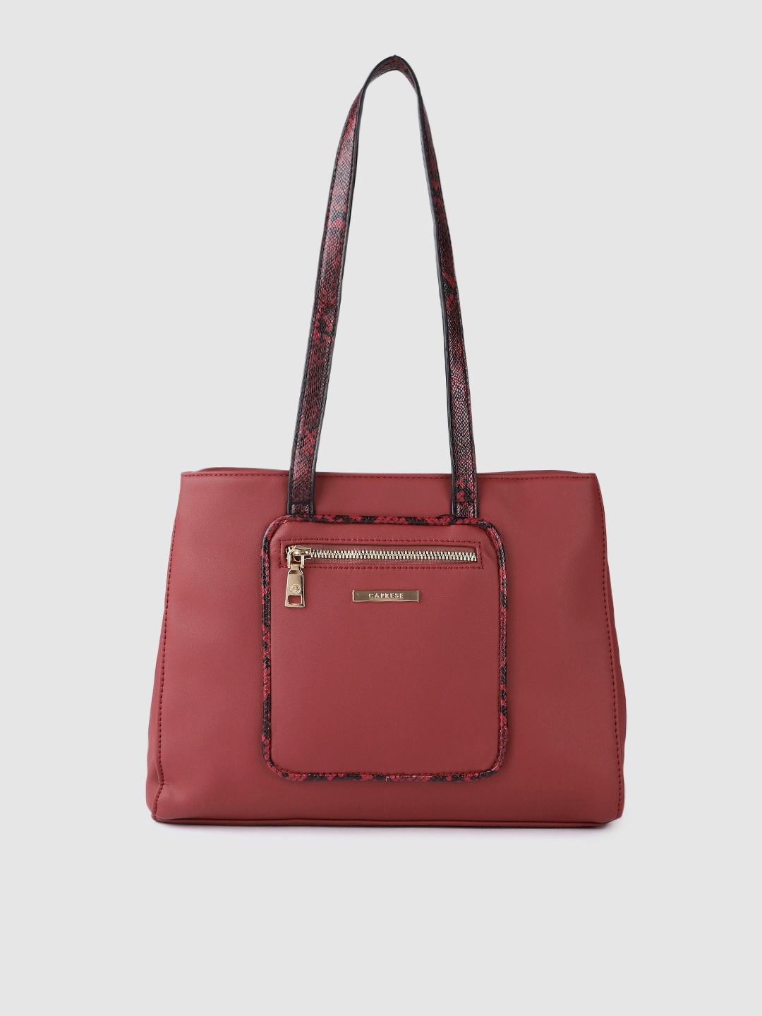 

Caprese Maroon Solid Shoulder Bag