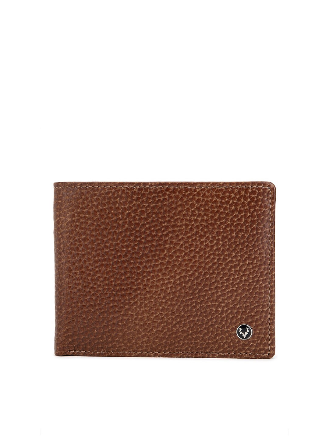

Allen Solly Men Brown Textured Leather Two Fold Wallet