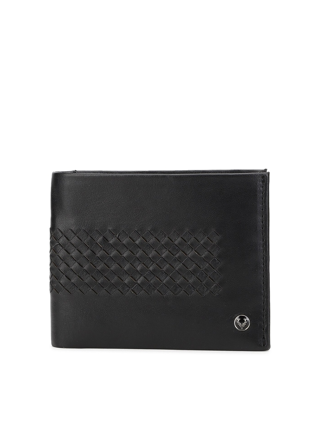 

Allen Solly Men Black Textured Leather Money Clip