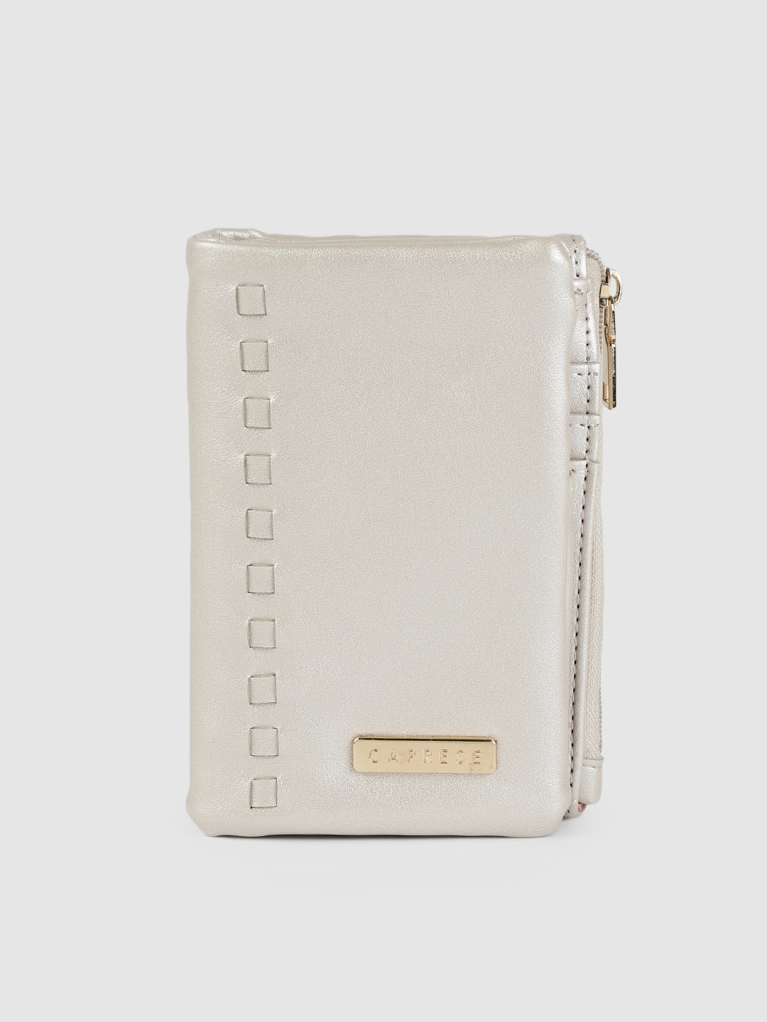 

Caprese Women Champagne Solid Two Fold Wallet