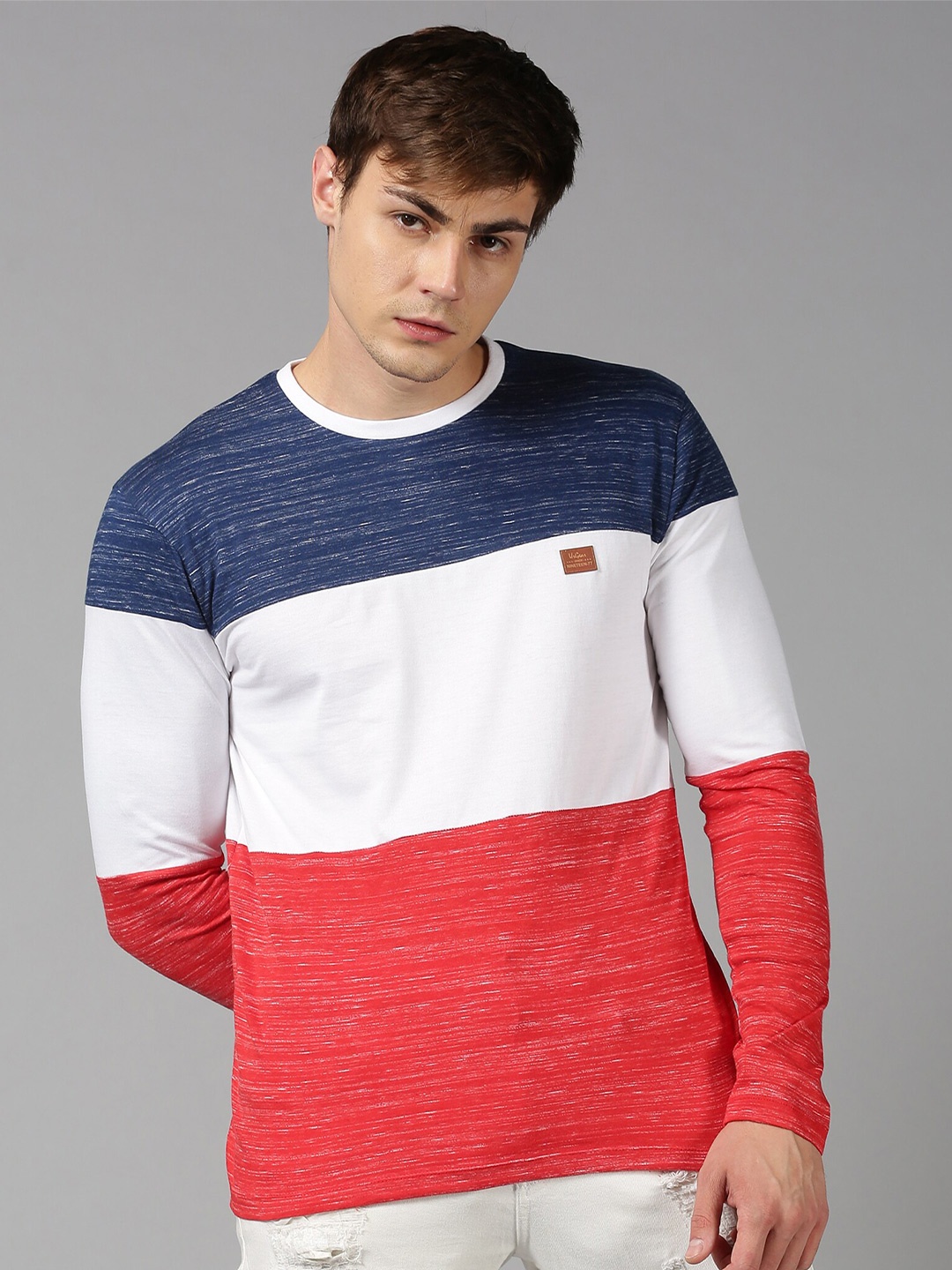 

UrGear Men Multicoloured Colourblocked T-shirt, Multi