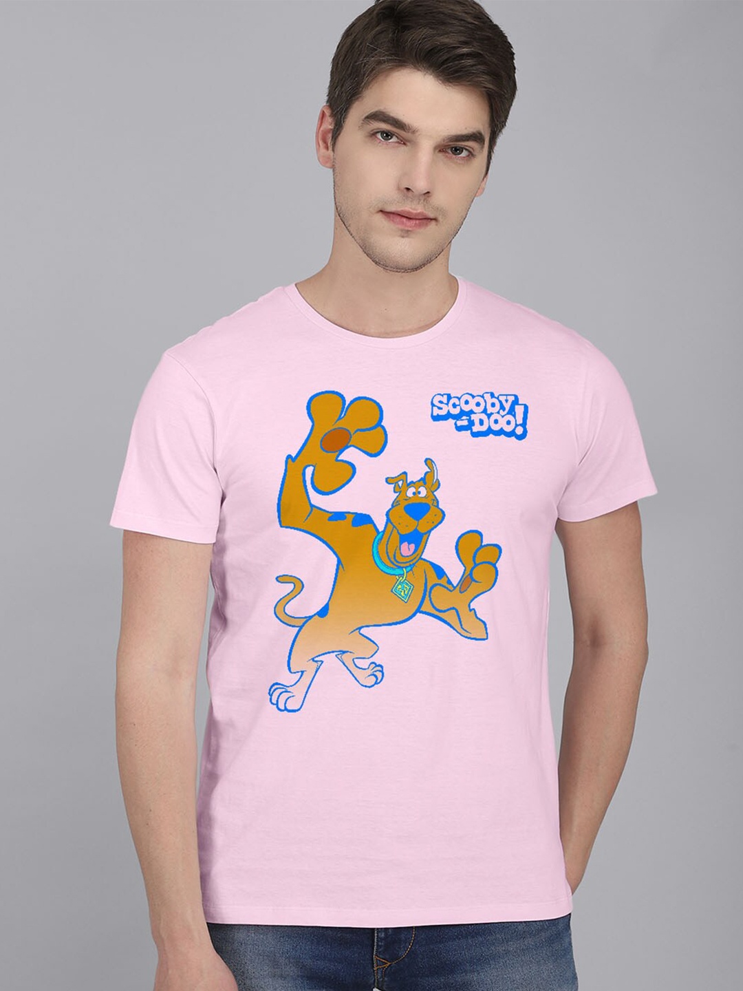 

Free Authority Scooby Doo Printed Tshirt For Men, Peach