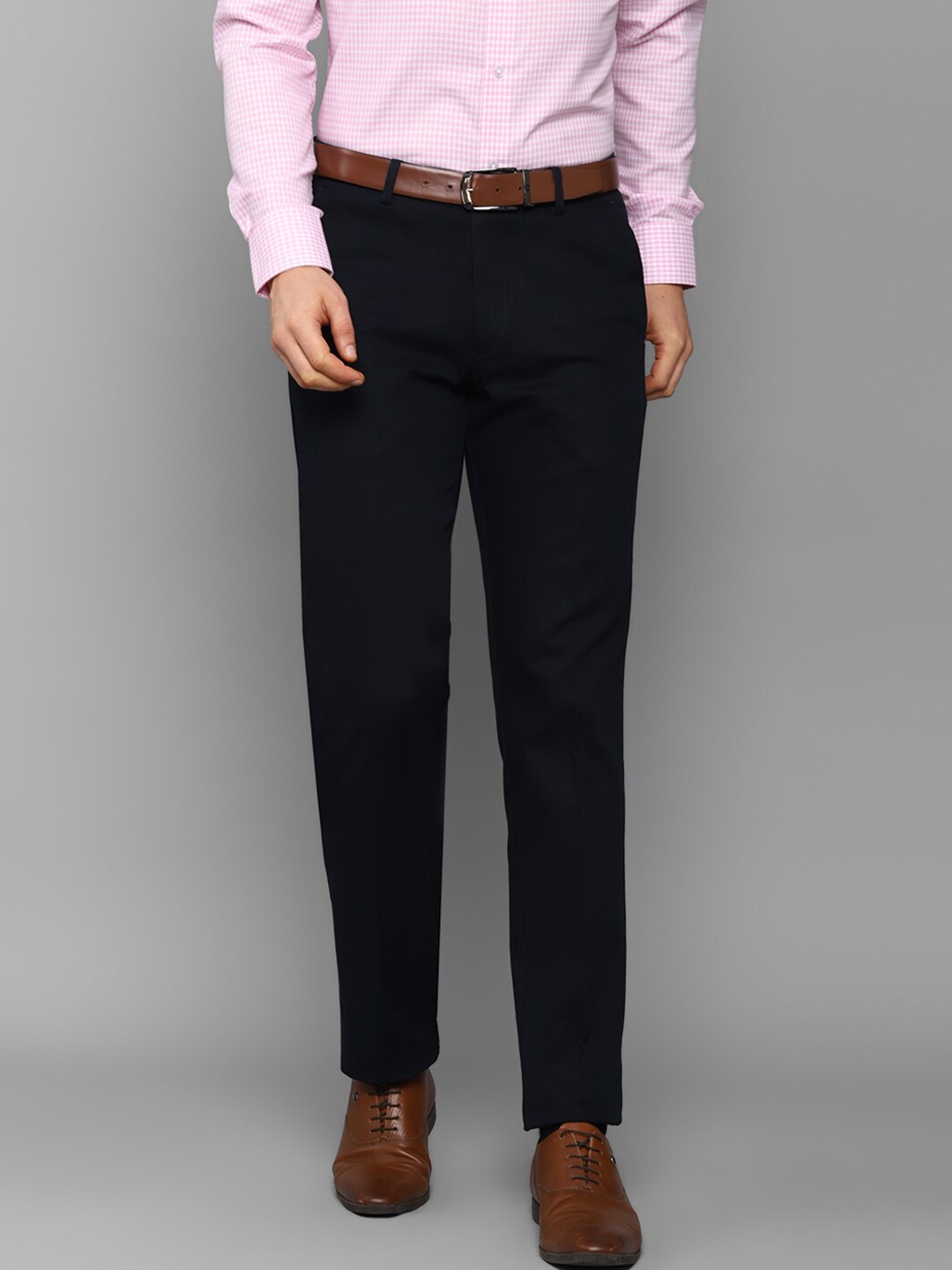 

Louis Philippe Men Black Slim Fit Trousers