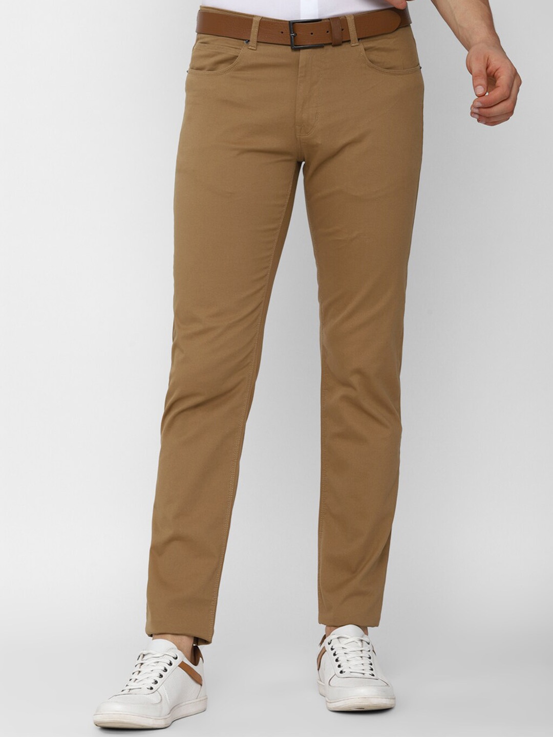 

Peter England Casuals Men Brown Slim Fit Trousers