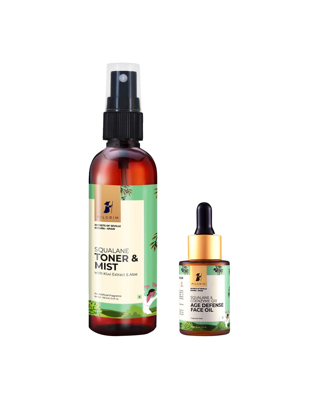 

Pilgrim Anti Ageing & Smoothing Face Kit With Aloe & Rosehip For A Youthful Glowing Skin, Brown