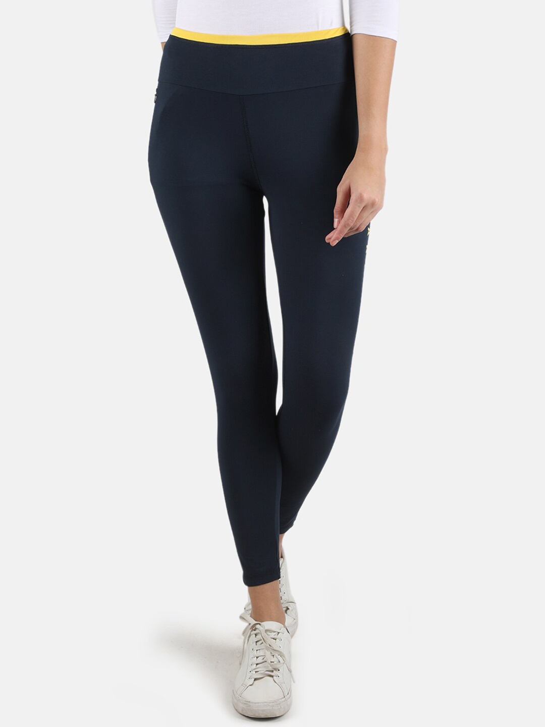 

Monte Carlo Women Navy Blue Slim Fit Printed Jeggings