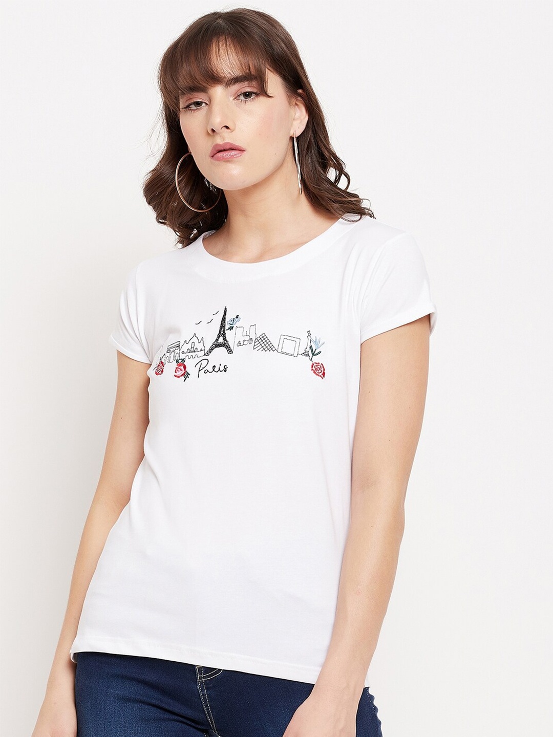 

Duke White Print Top
