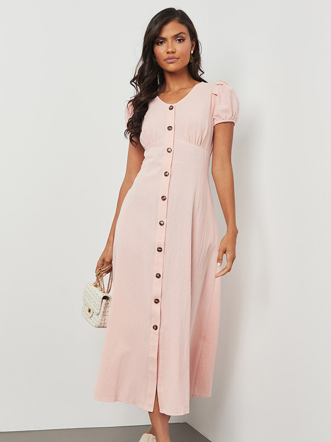 

Styli Pink Maxi Dress