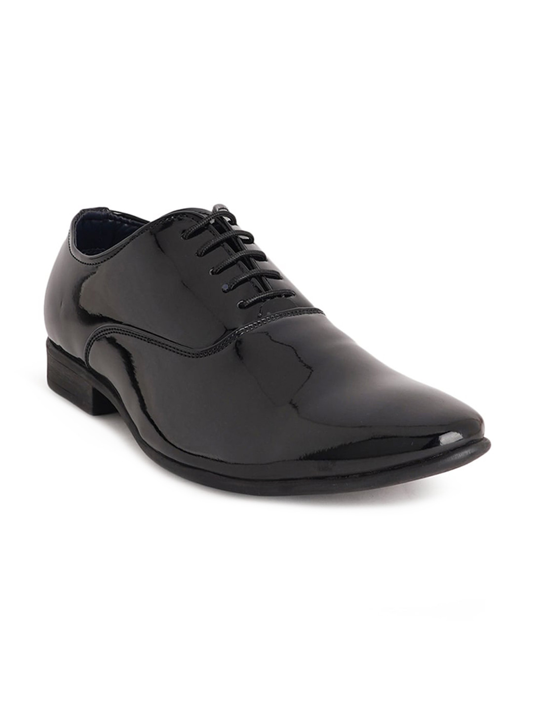 

Style Shoes Men Black Solid Formal Derbys Shoes