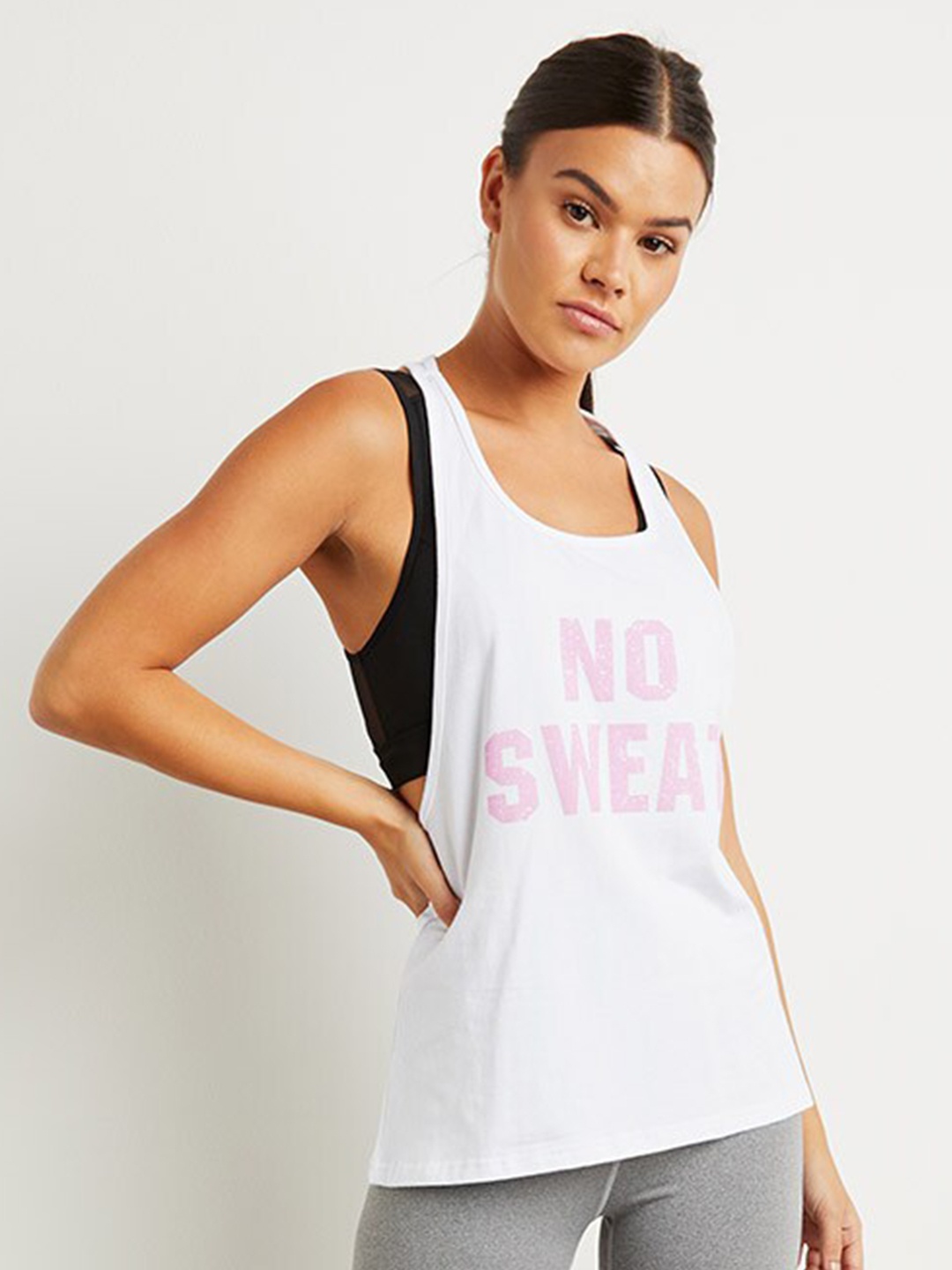 

Styli White Print Tank Top