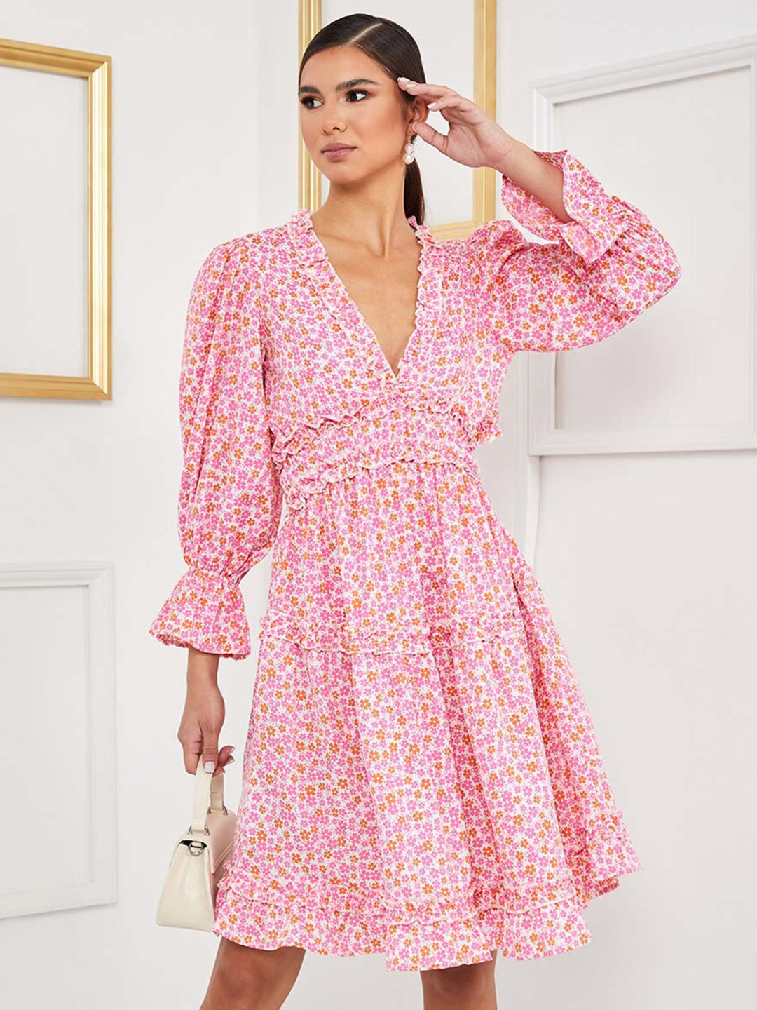

Styli Multicoloured Floral Dress, Multi