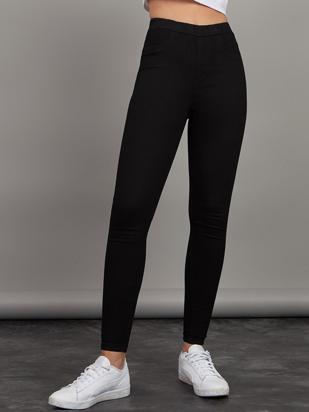 

Styli Women Black High Waist Super Skinny Jeggings