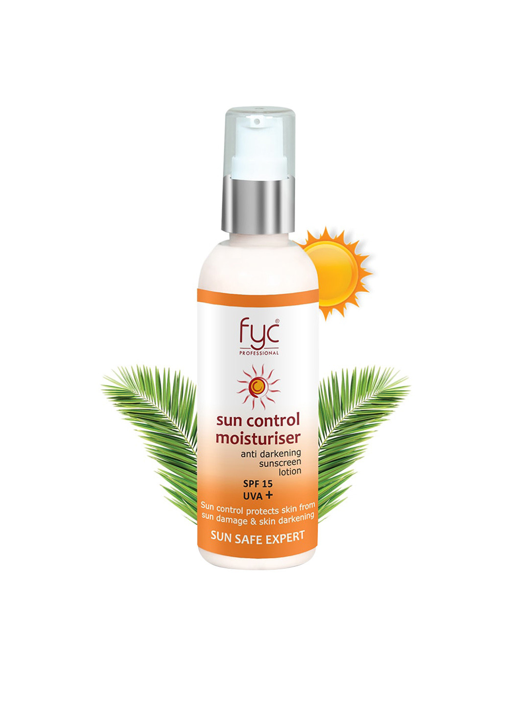 

FYC Professtional SPF 15 UVA+ Sun Control Moisturizer for Anti Darkening - 100ml, White