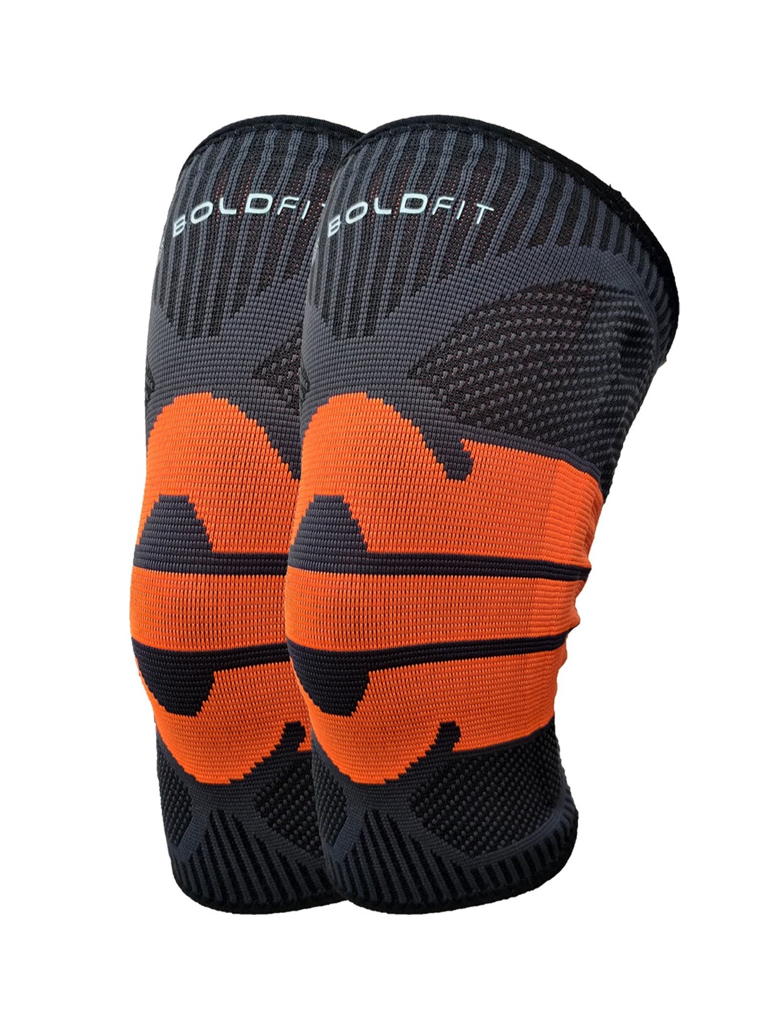 

BOLDFIT Unisex Orange Self Design Knee Support