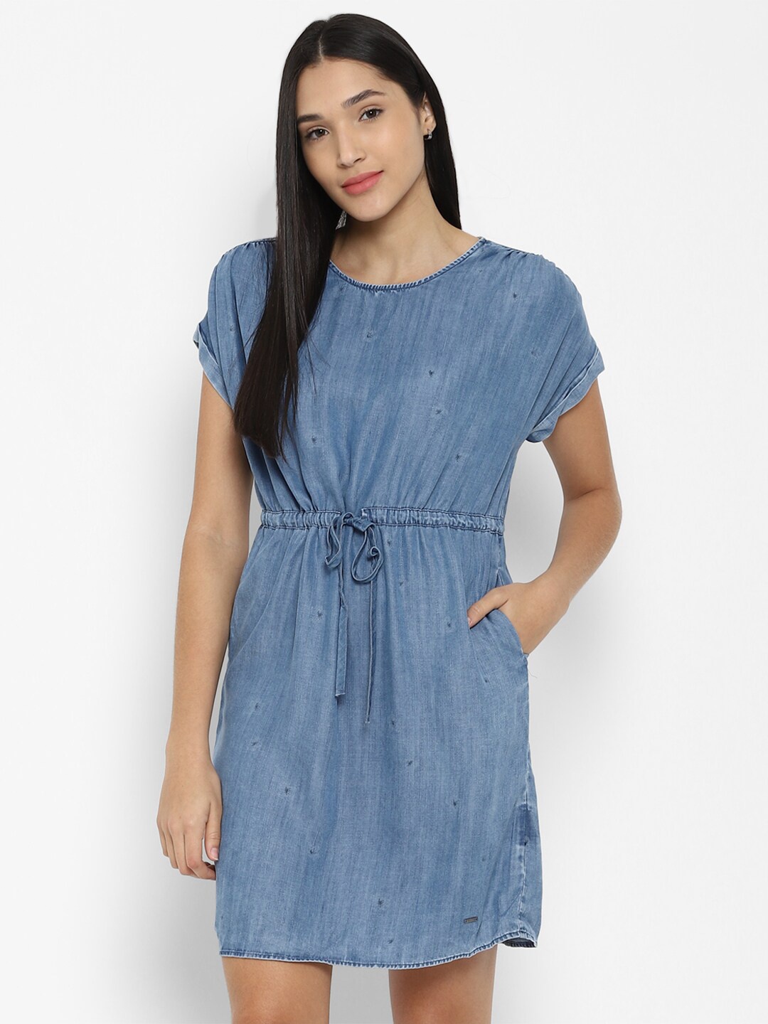 

Allen Solly Woman Blue A-Line Dress