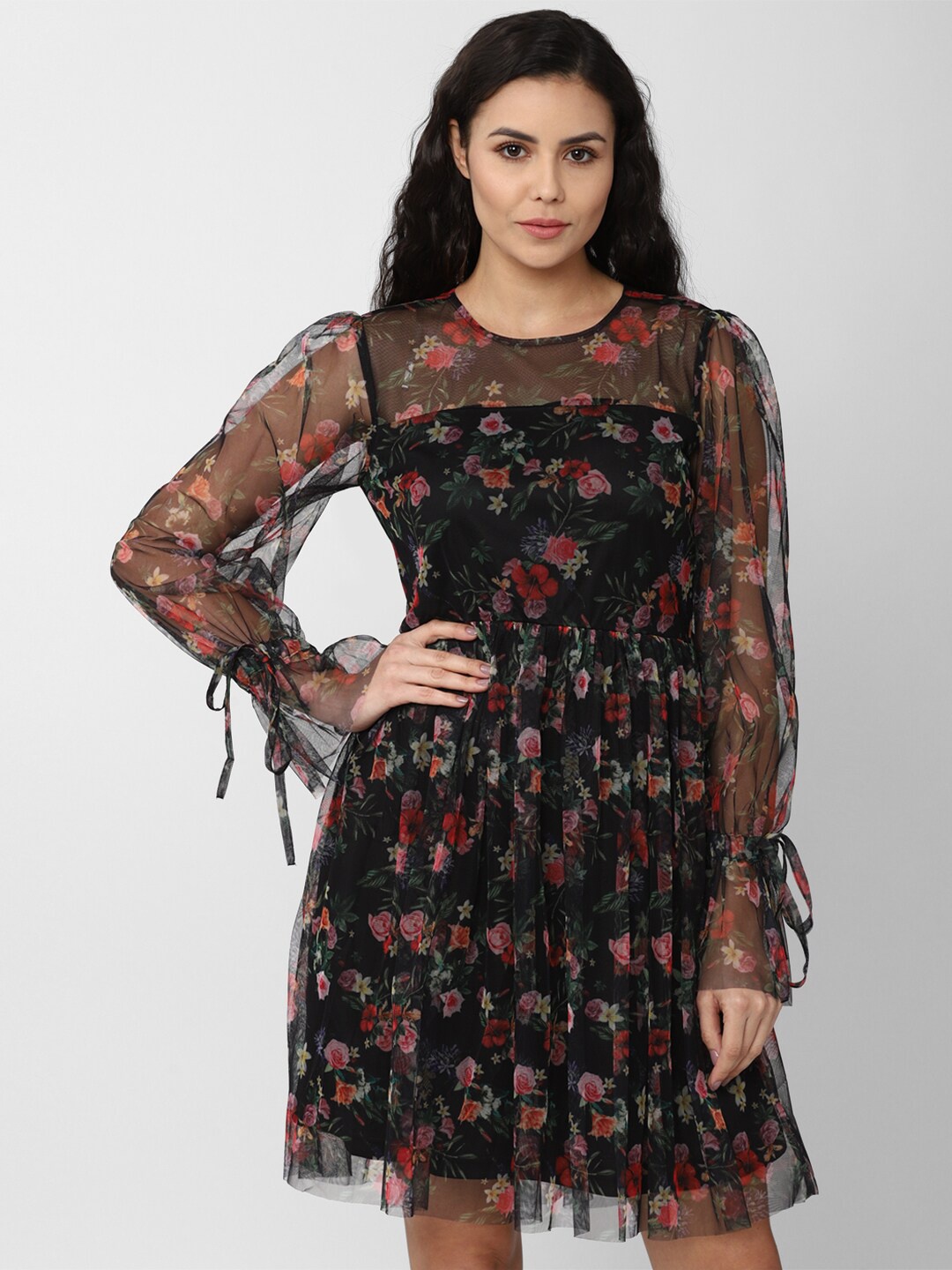 

Van Heusen Woman Black Floral Dress