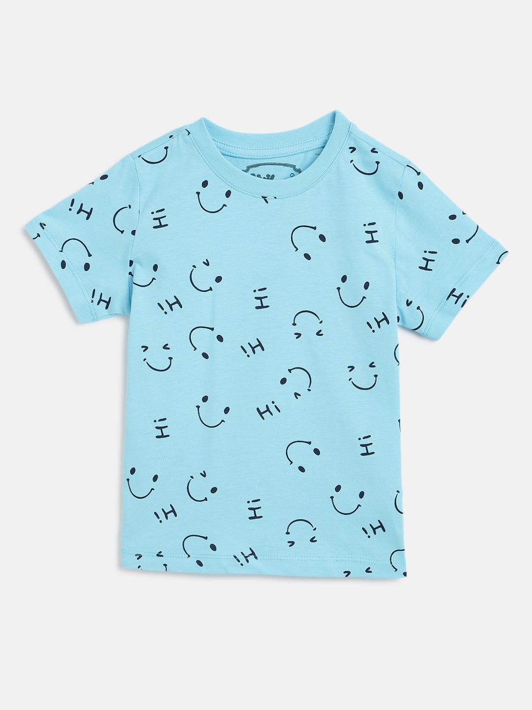 

Civil Boys Blue Pure Cotton Graphic Printed T-shirt