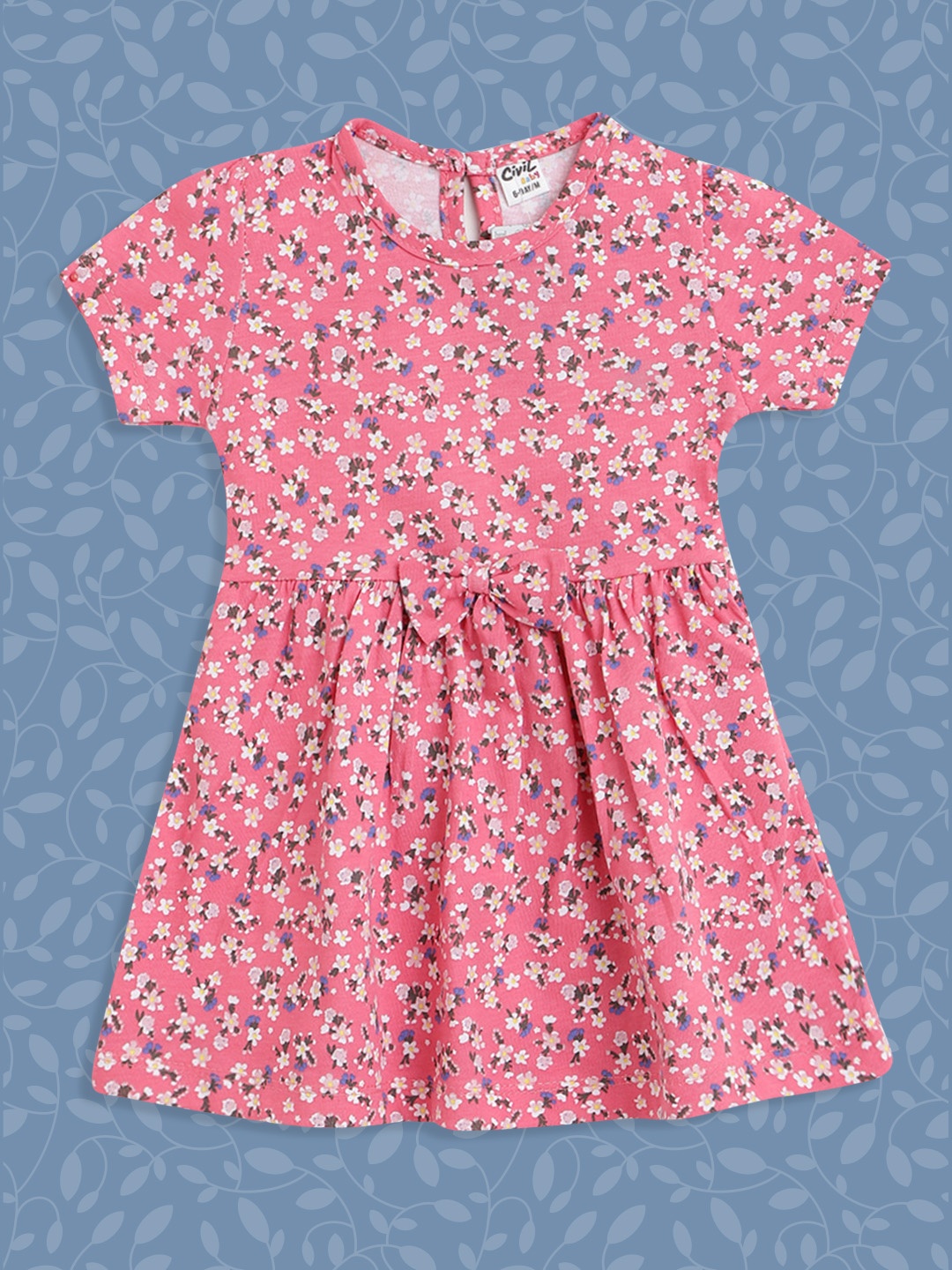 

Civil Pink Floral A-Line Dress