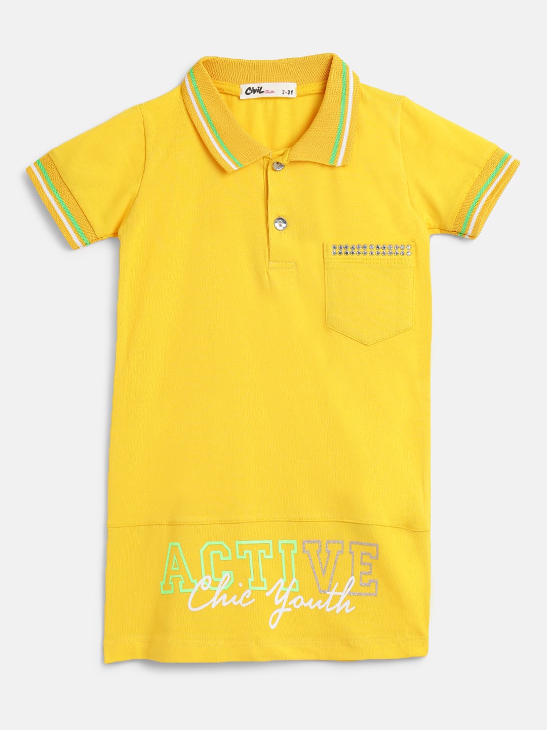 

Civil Mustard Yellow T-shirt Dress