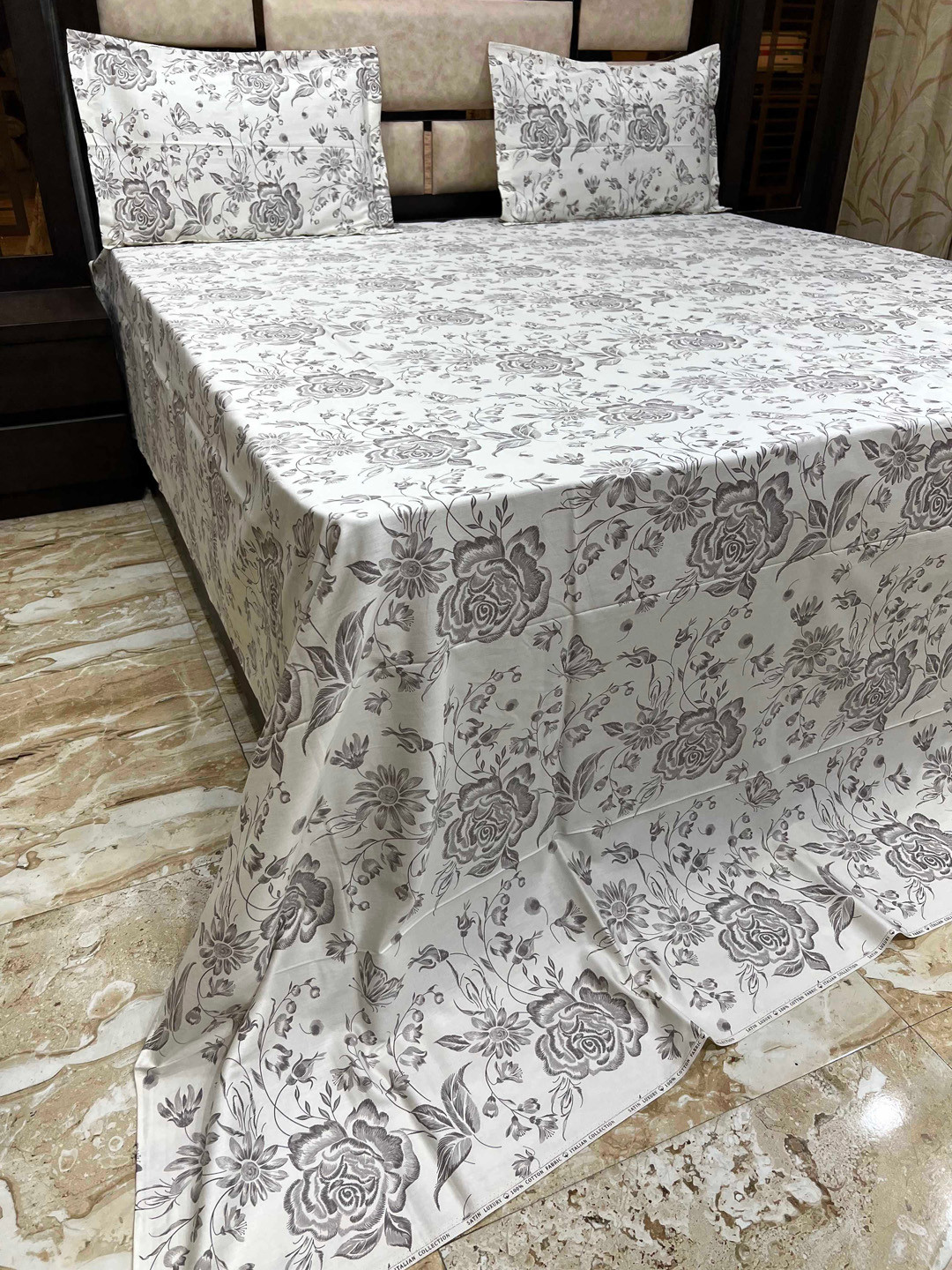 

Pure Decor Unisex Grey Bedsheets