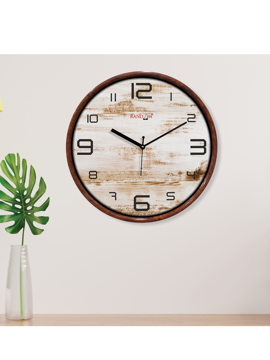 

RANDOM Unisex Cream Clocks