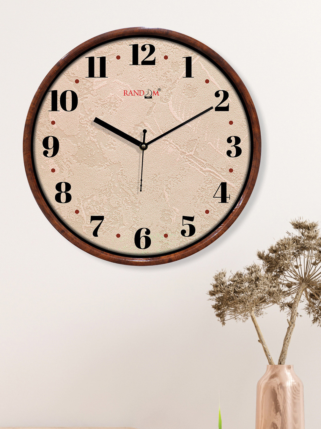 

RANDOM Unisex Cream Clocks
