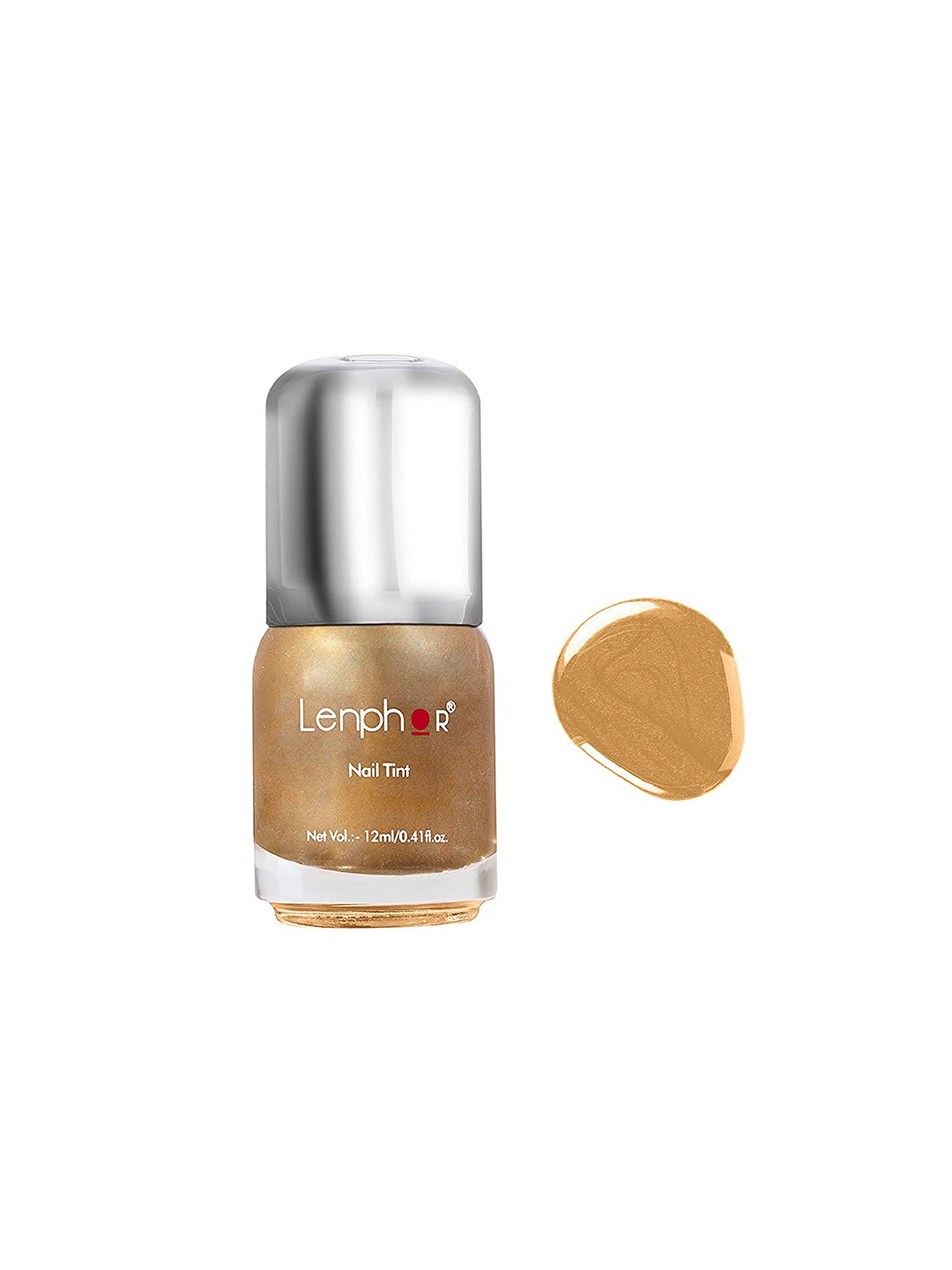 

Lenphor Long Lasting Shiny Nail Tint 12 ml - Golden Mistress 071, Gold