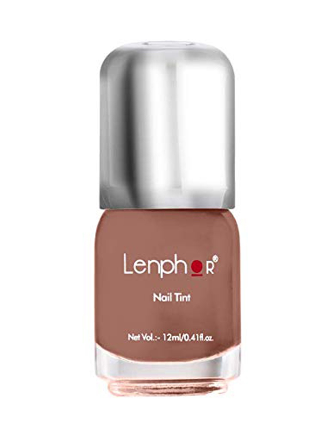 

Lenphor Cruelty-Free Long Lasting Shiny Gel Finish Nail Tint 12 ml - Nude Seduction 076, Brown