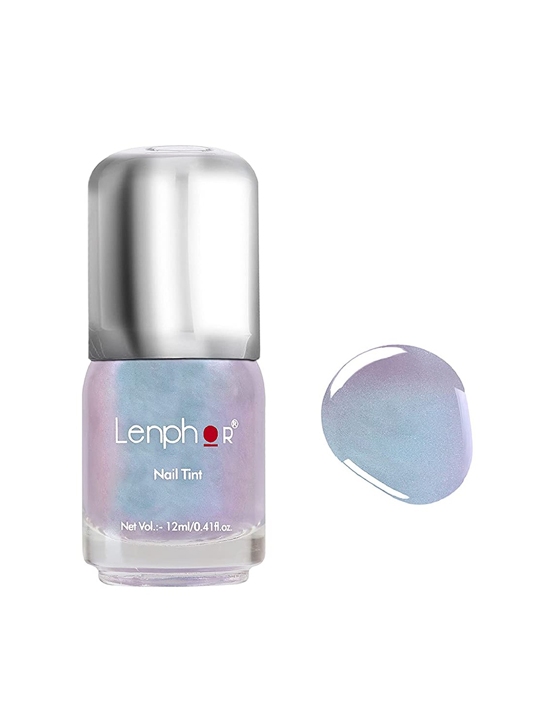 

Lenphor Cruelty-Free Long Lasting Shiny Chrome Finish Nail Tint 12 ml - Molten Unicorn 078, Silver