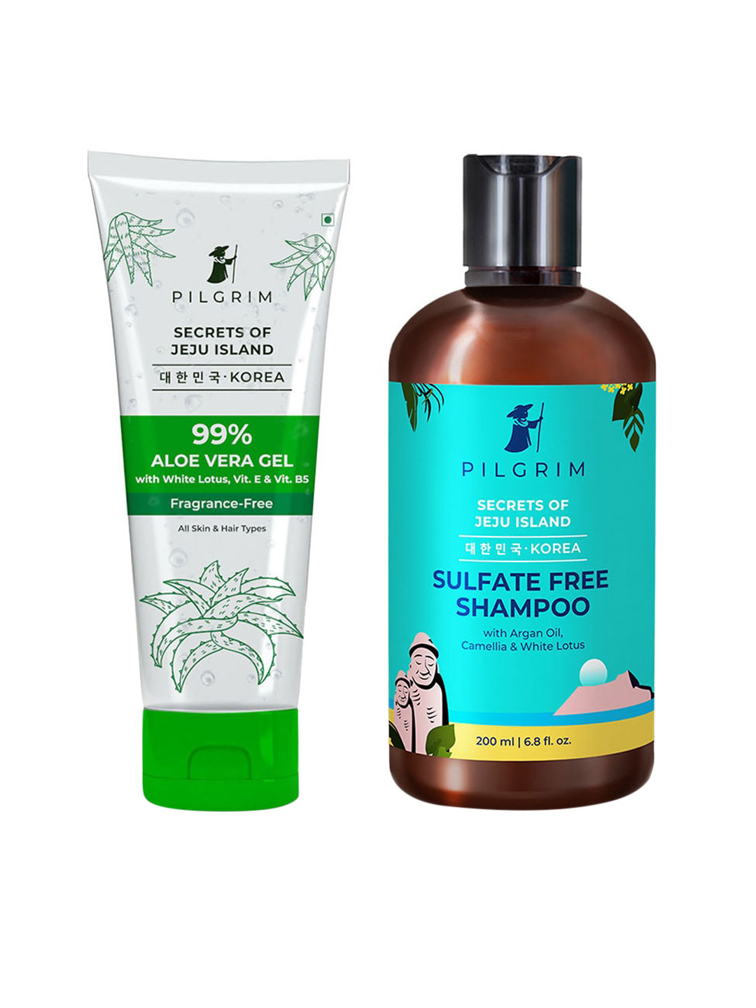 

Pilgrim Teal Smooth & Silky Haircare Combo Kit With Argan Oil & Aloe Gel