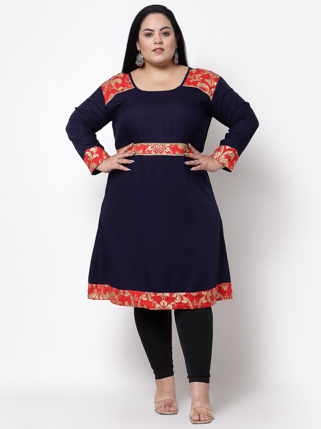 

FAZZN Blue & Red Kurti